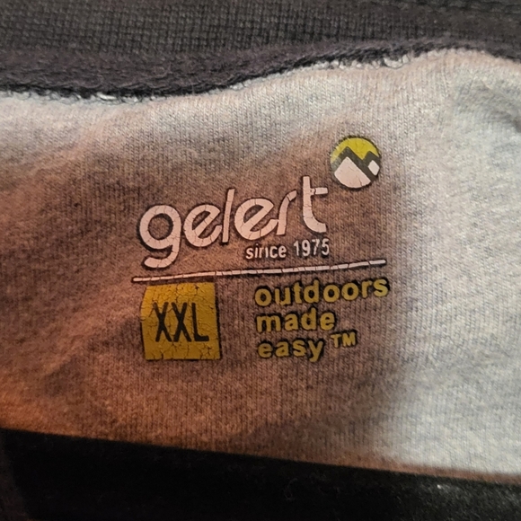 Gelert Navy Long Sleeve Quarter Button Henley Shirt 2XL - Picture 3 of 4